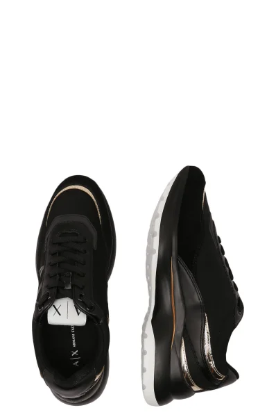 Sneakers cu adaos de piele Armani Exchange 	negru	