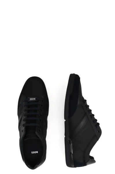 Sneakers Saturn cu adaos de piele BOSS BLACK 	bluemarin	