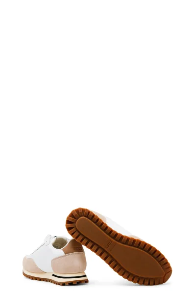 Sneakers Parkour-L cu adaos de piele BOSS BLACK 	alb	