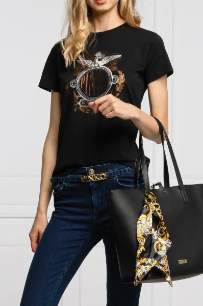 Geantă shopper + organizer Versace Jeans Couture 	negru	