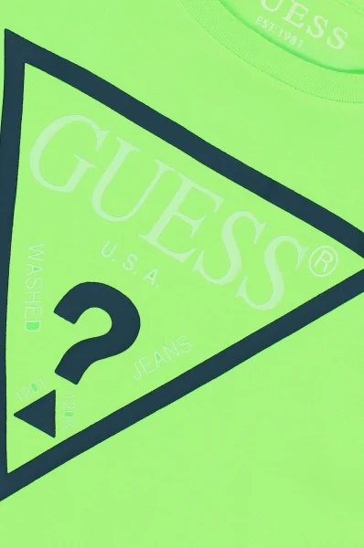 Tricou | Regular Fit Guess 	verde lime	