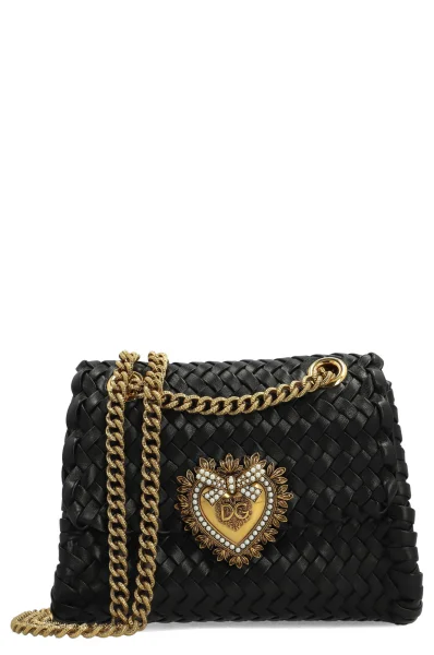 De piele geantă pe umăr Dolce & Gabbana 	negru	