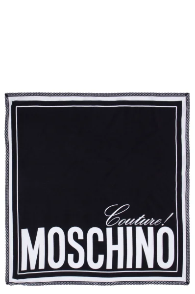 De mătase eșarfă Moschino 	negru	