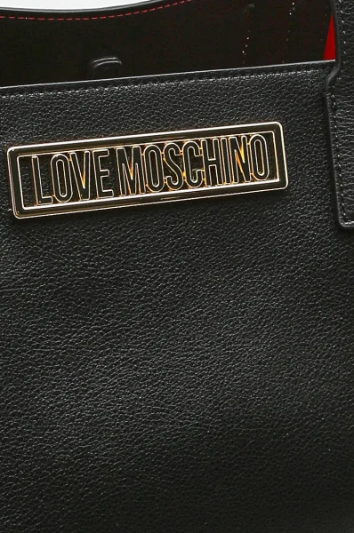 Geantă shopper + borsetă Love Moschino 	negru	