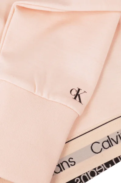 Hanorac | Cropped Fit CALVIN KLEIN JEANS 	roz pudră	