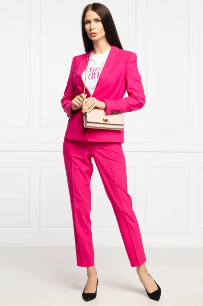 De piele geantă poștaș MOTT Michael Kors 	roz pudră	