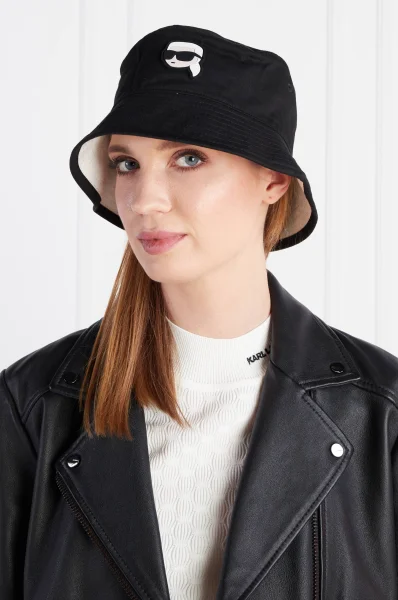 Cu două fețe pălărie k/ikonik 2.0 Karl Lagerfeld 	negru	