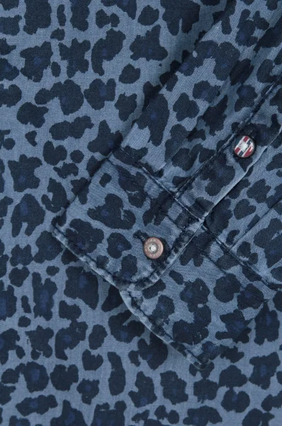 Cămașă Leopard | Regular Fit Tommy Hilfiger 	bluemarin	