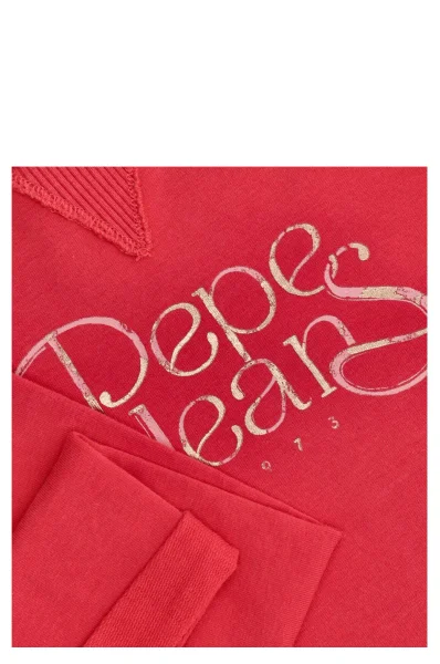 hanorac gema | Regular Fit Pepe Jeans London 	roșu	