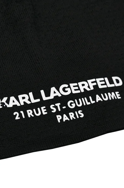Căciulă cu adaos de lână Karl Lagerfeld 	negru	