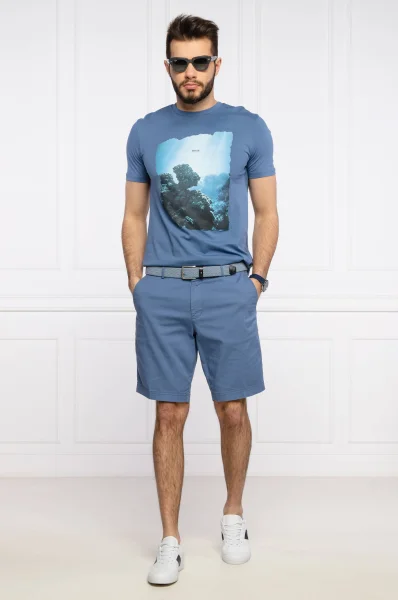 Tricou Noah | Regular Fit BOSS ORANGE 	albastru	