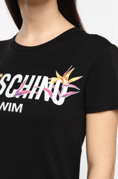 Tricou | Regular Fit Moschino Swim 	negru	