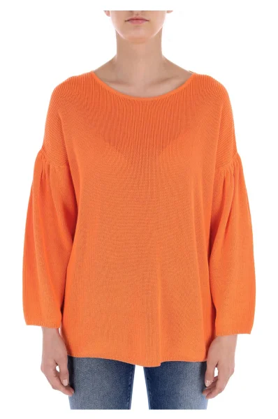 pulover Westona | Loose fit | z dodatkiem jedwabiu BOSS ORANGE 	portocaliu	