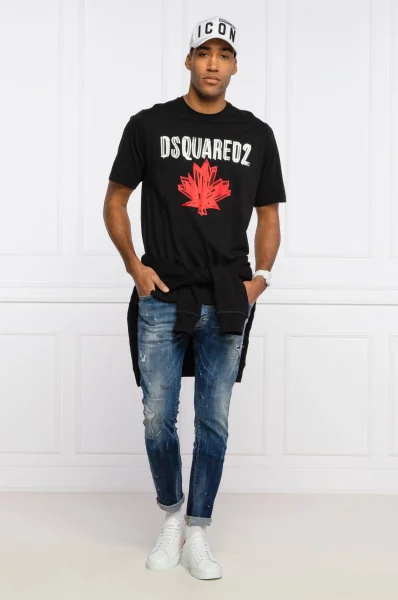 Tricou | Oversize fit Dsquared2 	negru	