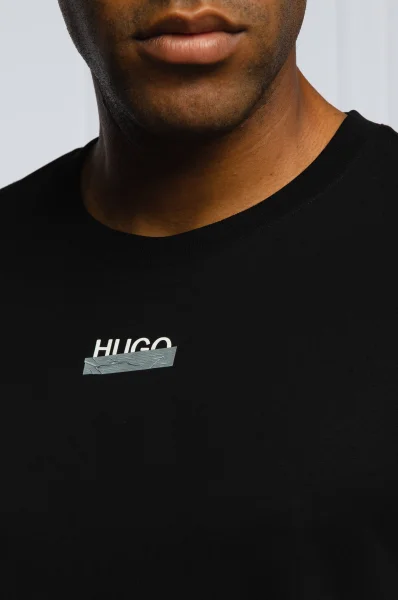 Tricou Durned | Regular Fit HUGO 	negru	