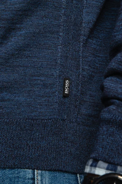 Wełniany sweter Melba P | Slim Fit BOSS BLACK 	albastru	