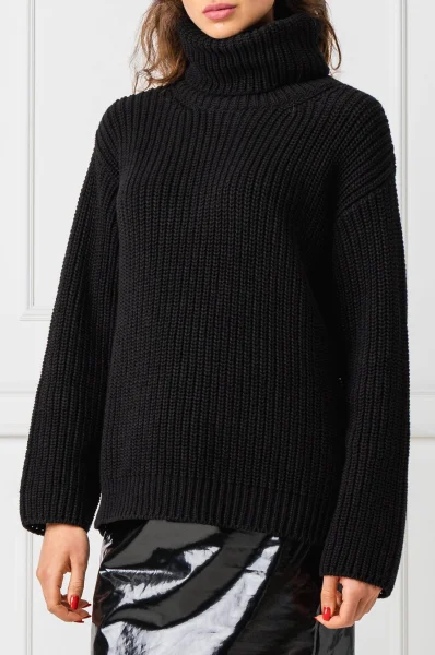 pulover | Loose fit Red Valentino 	negru	