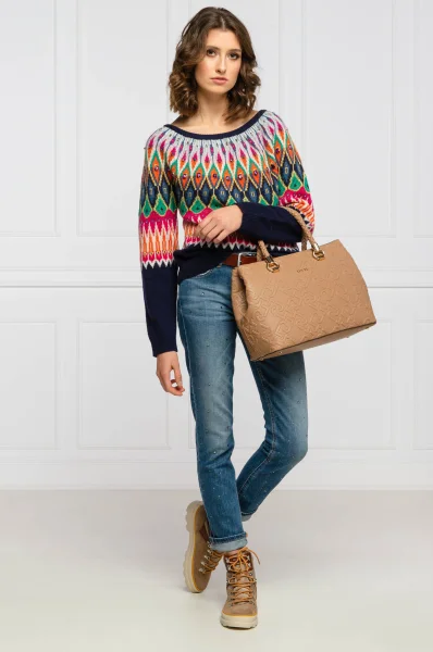 De lână pulover | Loose fit My Twin 	multicolor	