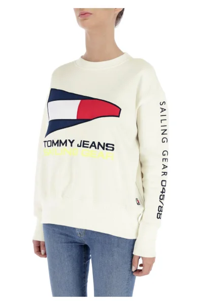 hanorac TJW 90s | Loose fit Tommy Jeans 	crem	