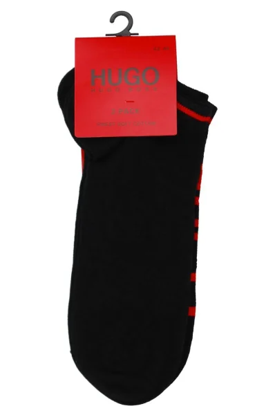Skarpety 2-pack AS LOGO HUGO 	negru	