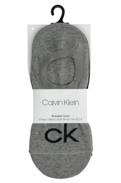 Șosete/tălpici 2-pack Calvin Klein 	gri	