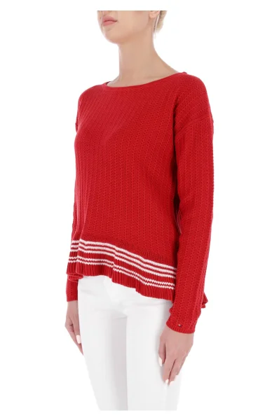 pulover VALESKA | Regular Fit Tommy Hilfiger 	roșu	