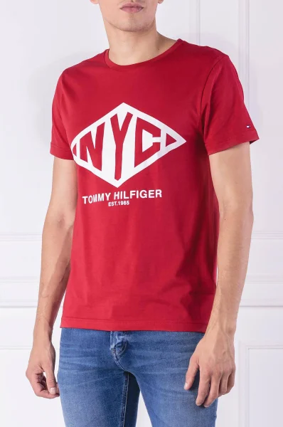 tricou SHEAR TEE | Regular Fit Tommy Hilfiger 	roșu	
