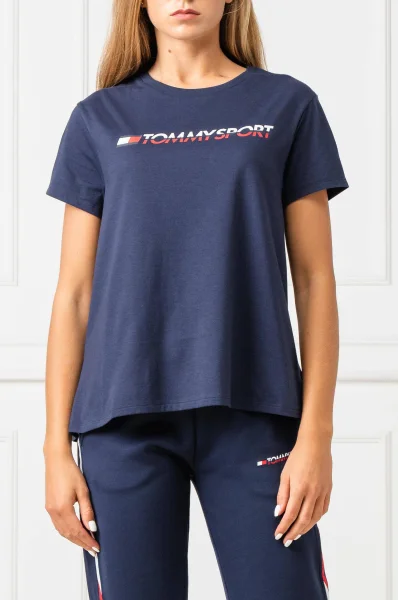 tricou TEE LOGO | Regular Fit Tommy Sport 	bluemarin	