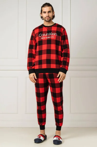 Spodnie od piżamy | Relaxed fit Calvin Klein Underwear 	roșu	