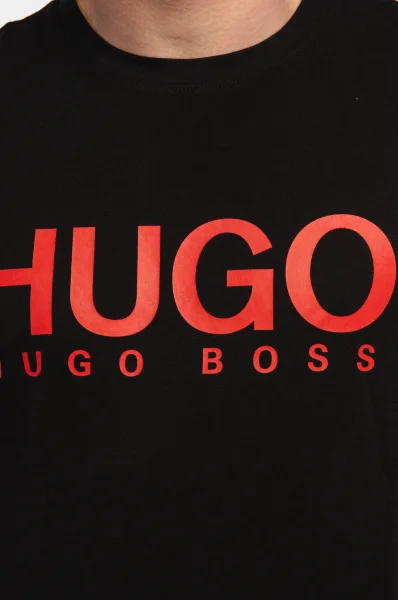 Tricou dolive | Regular Fit HUGO 	negru	