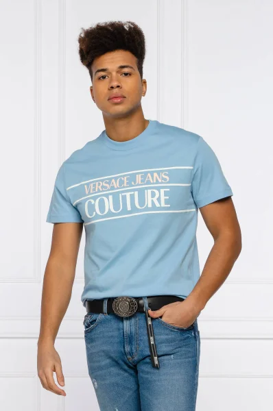 Tricou T.MOUSE | Regular Fit Versace Jeans Couture 	albastru deschis	