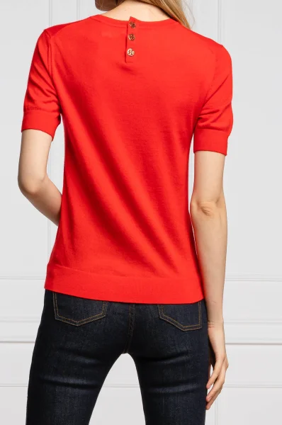 De cașmir pulover IBERIA | Regular Fit TORY BURCH 	roșu	