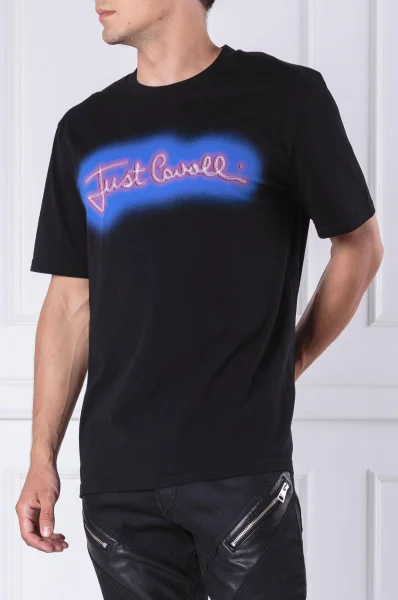 tricou | Regular Fit Just Cavalli 	negru	