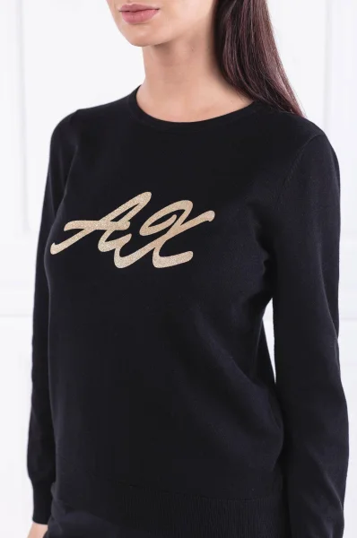 pulover | Regular Fit Armani Exchange 	negru	