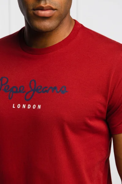 Tricou Eggo | Regular Fit Pepe Jeans London 	bordo	
