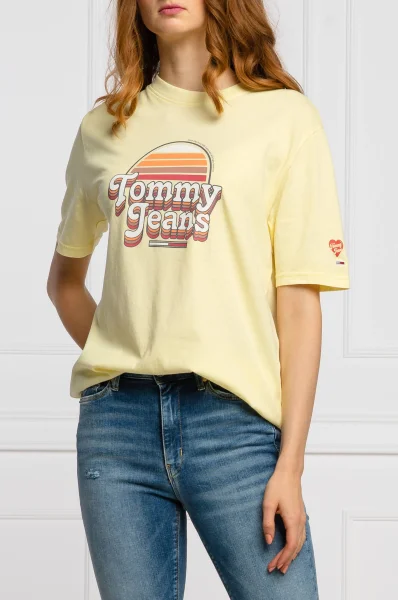 Tricou SUMMER RETRO | Regular Fit Tommy Jeans 	galben	