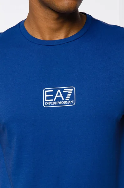 Tricou | Regular Fit EA7 	albastru	