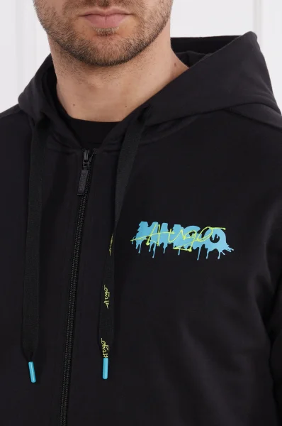 Hanorac Logo Jacket Hood | Classic fit Hugo Bodywear 	negru	