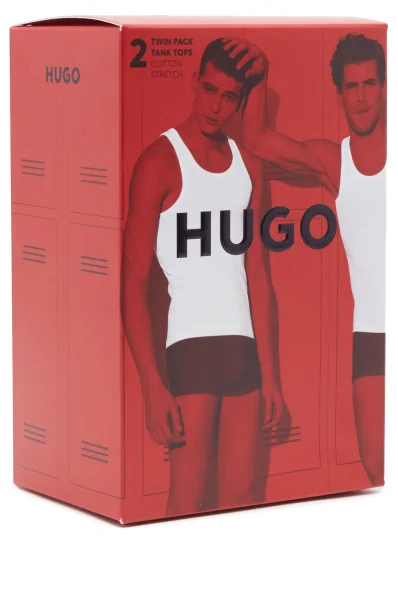 Tank top 2-pack | Regular Fit Hugo Bodywear 	gri grafit	