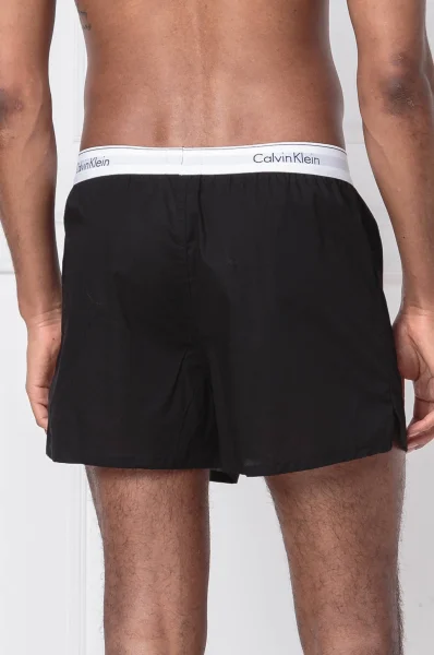 chiloți boxer 2-pack | cotton stretch Calvin Klein Underwear 	negru	
