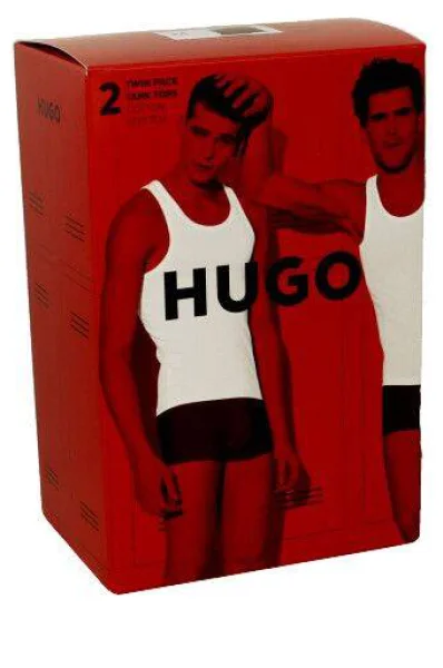 Tank top 2-pack Hugo Bodywear 	măsliniu	