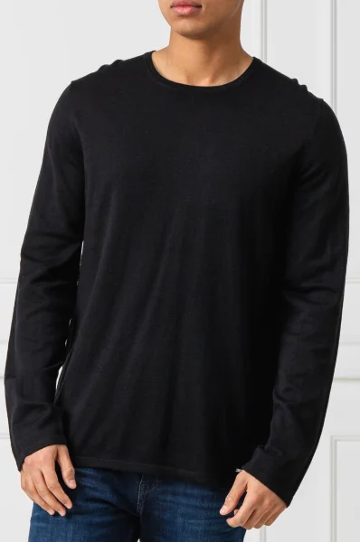 pulover San Bastio | Regular Fit HUGO 	negru	