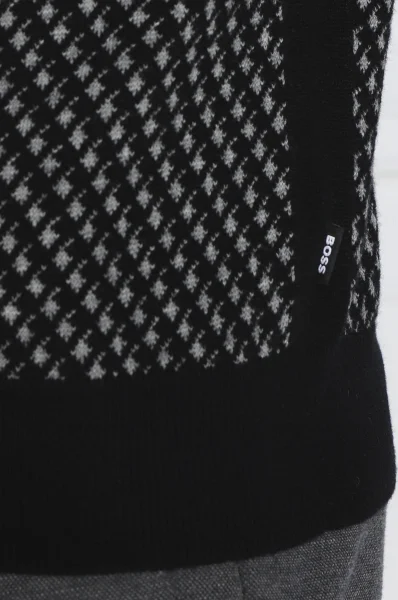 de lână pulover lacrimo | regular fit BOSS BLACK 	negru	