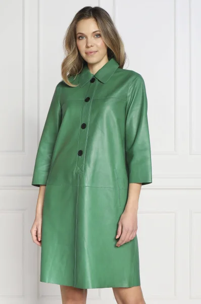 De piele rochie RIANI 	verde	
