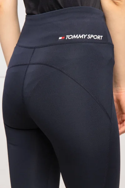 pantaloni scurți biker | slim fit Tommy Sport 	negru	