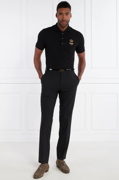 Polo | Regular Fit Dolce & Gabbana 	negru	