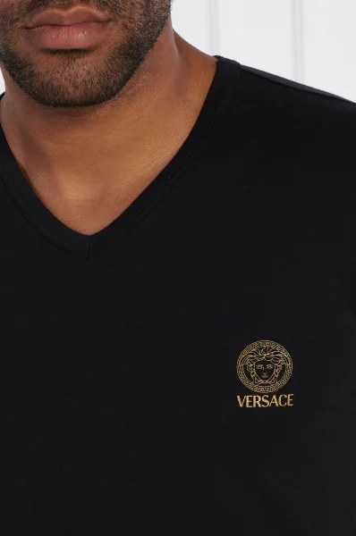 Tricou | Regular Fit | stretch Versace 	negru	