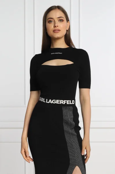 Bluză | Regular Fit Karl Lagerfeld 	negru	