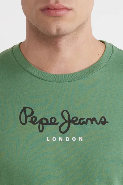 Tricou eggo | Regular Fit Pepe Jeans London 	verde	