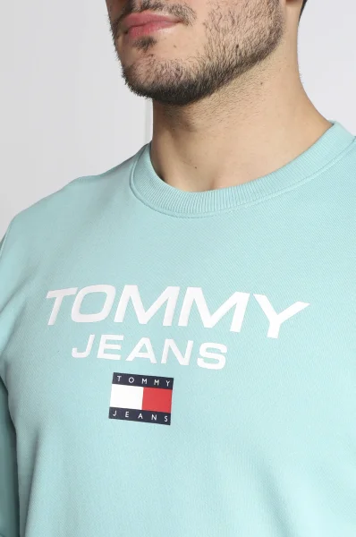 Hanorac ENTRY CREW | Regular Fit Tommy Jeans 	verde mentă	